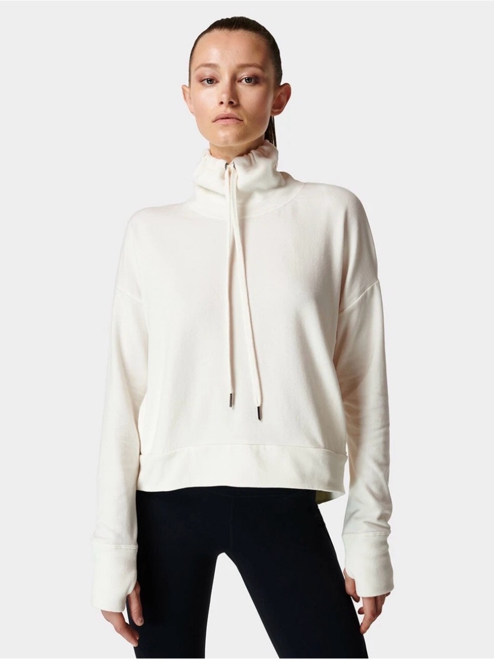 Sweaty Betty Harmonize Luxe Fleece Sweatshirt Women's made in Italy Small